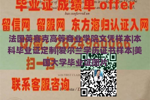 法国英赛克高等商业学院文凭样本|本科毕业证定制|爱尔兰学历证书样本|美国大学毕业证图片