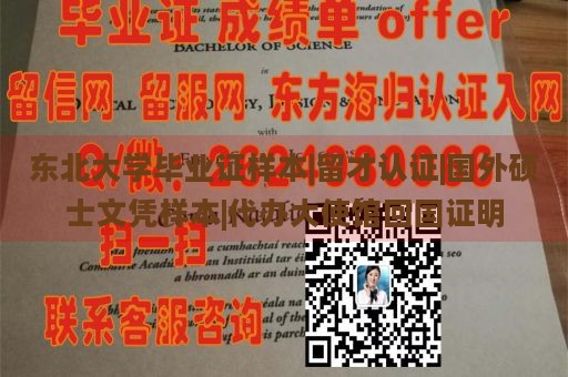 东北大学毕业证样本|留才认证|国外硕士文凭样本|代办大使馆回国证明